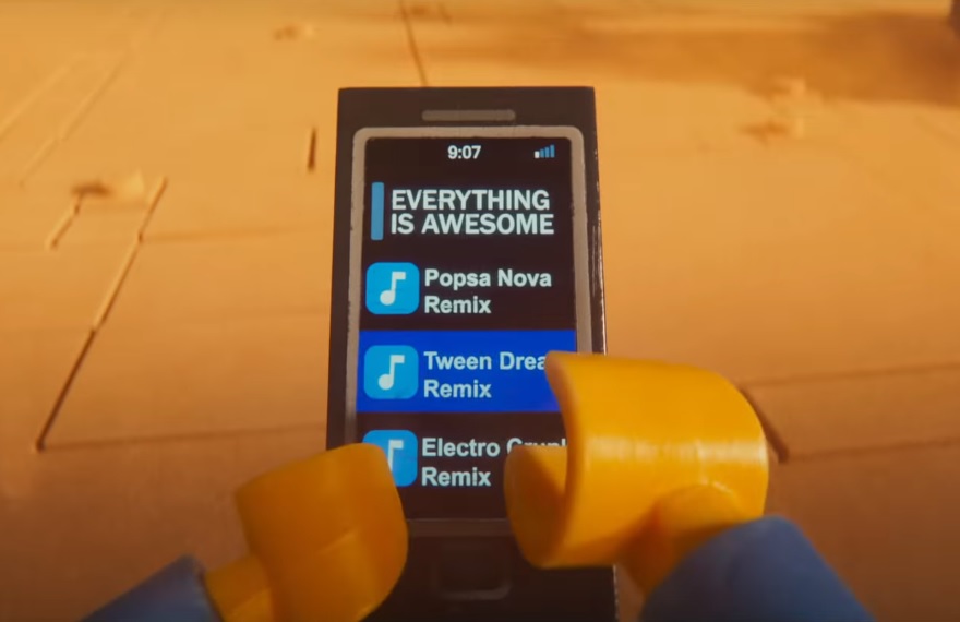 Emmet Phone Playlist Printed Tile Accessory Tween Dream Remix - The LEGO Movie 2 CMF Rumour