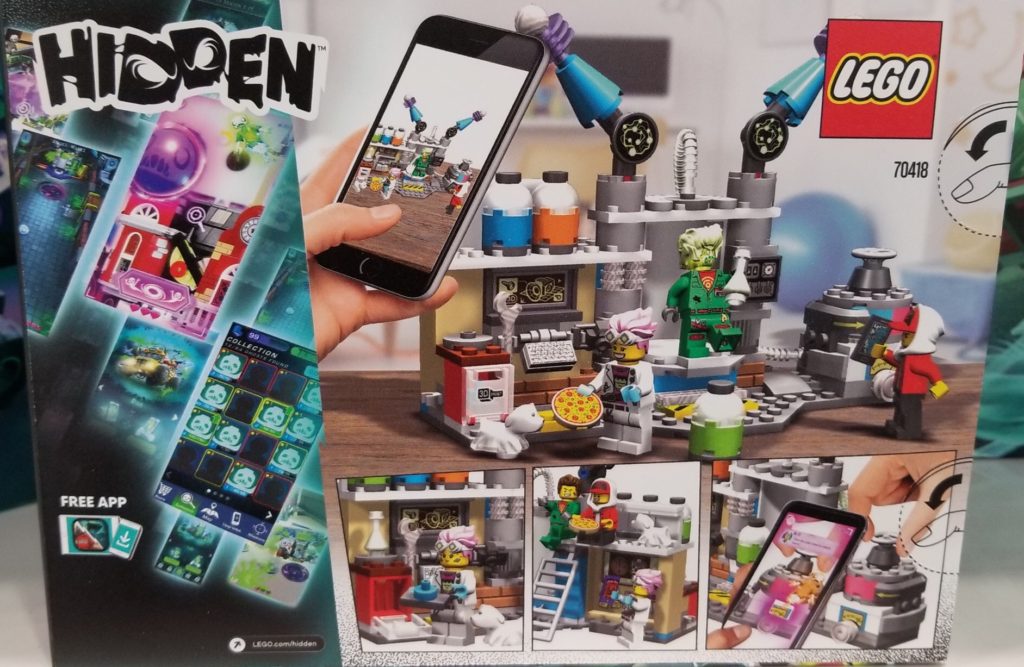 LEGO 70418 Lab - Hidden Side Set Box Back Cover